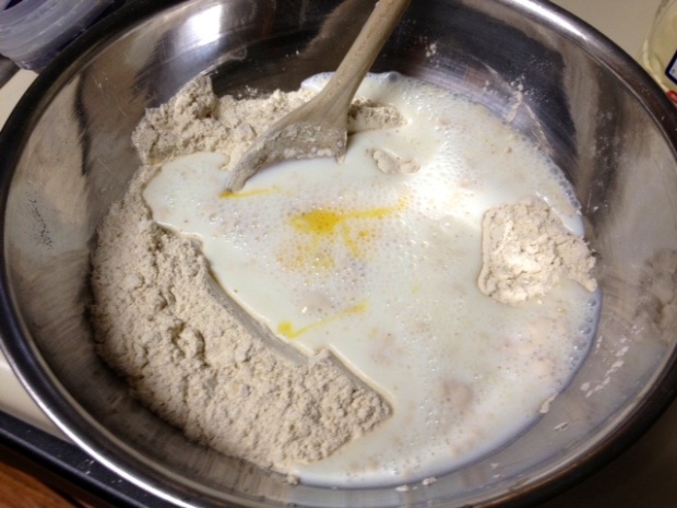 brown oatmeal soda bread wet ingredients