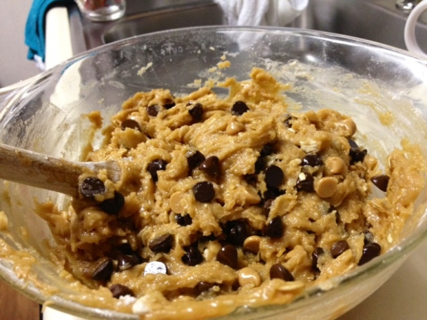 peanut butter oatmeal choc chip cookies chips