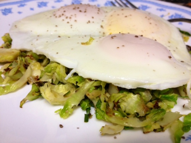 basted eggs with brussels sprouts2