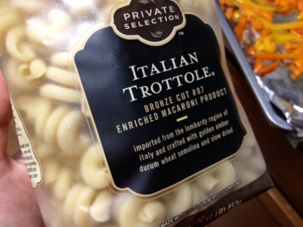 trottole peppers goat cheese pasta