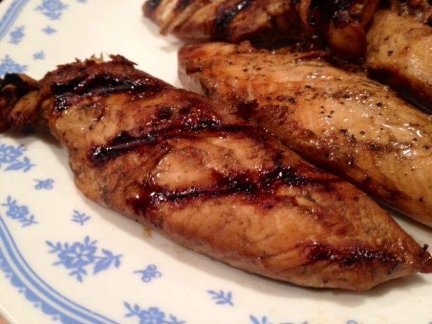 grilled balsamic chicken finished