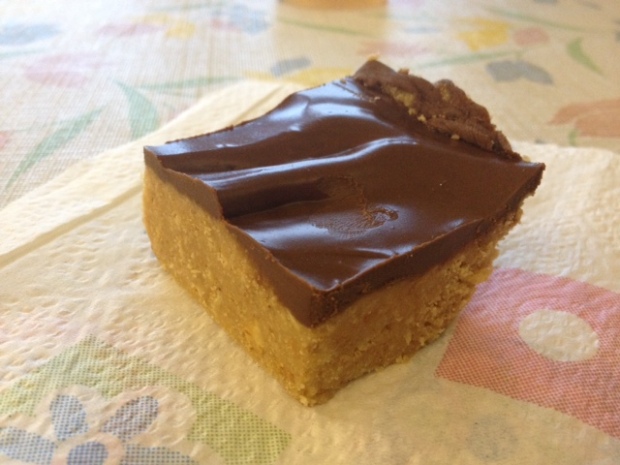 reeses peanut butter bars finished