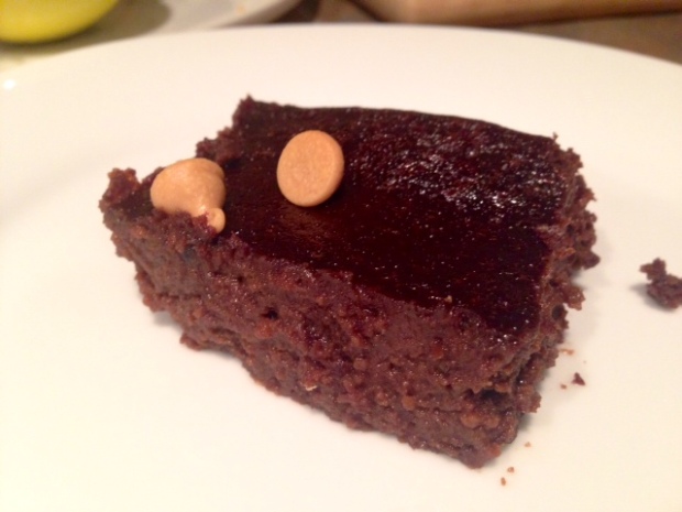 Black Bean Brownies with honey done