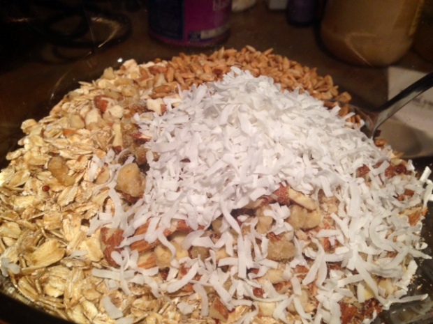 quinoa nut maple granola coconut
