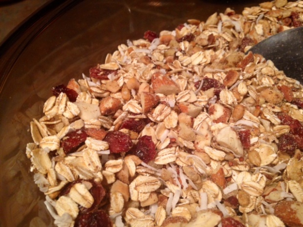 quinoa nut maple granola dry ingredients
