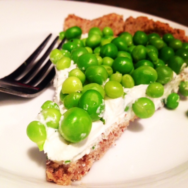 Herbed Goat Cheese & Spring Pea Tart