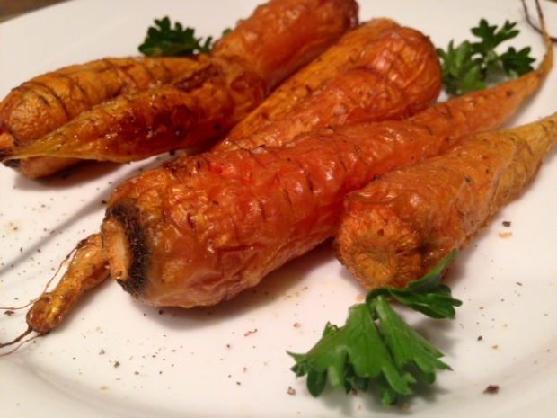 Roasted Carrots with Smoked Salt & Thyme