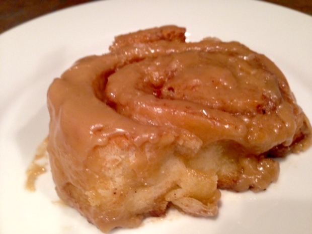 Cinnamon Rolls with Maple Frosting closeup