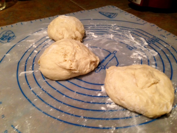 easy awesome challah bread dough three pieces