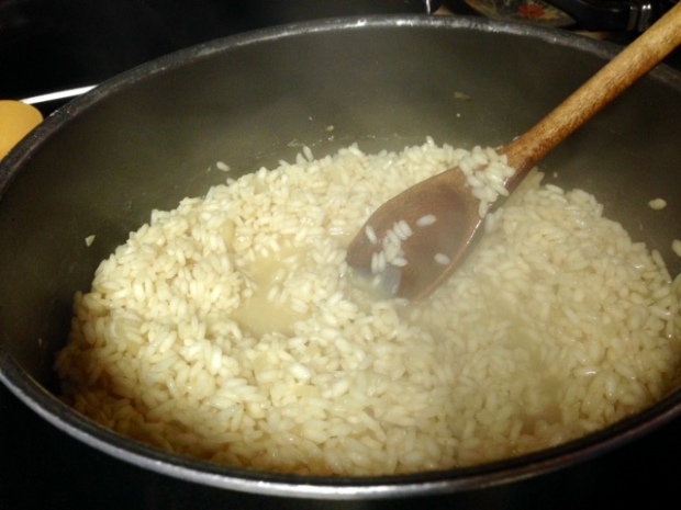 risotto primavera arborio rice cooking2