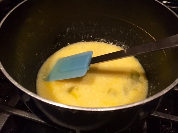 gluten-free garlic cheddar biscuits butter melted eggs