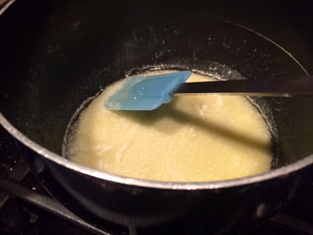 gluten-free garlic cheddar biscuits butter melted