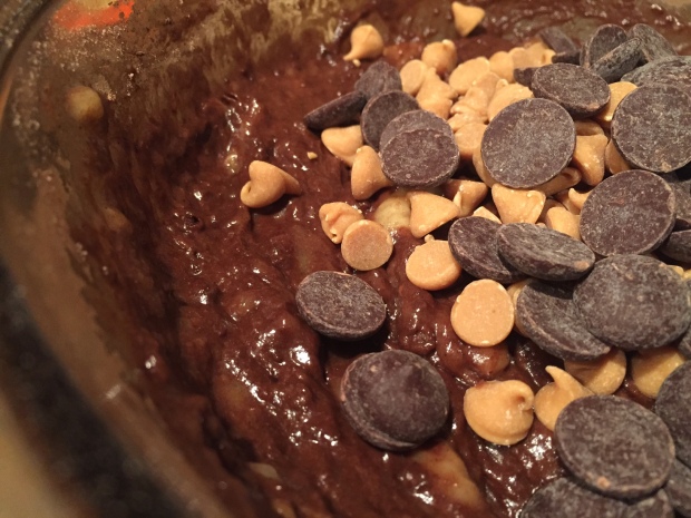 double chocolate peanut butter chip banana bread chips